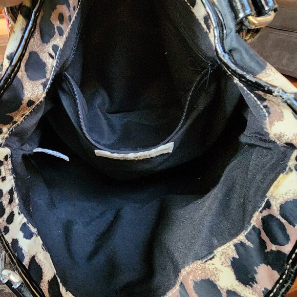 Nine West Leopard Print Textile Shoulder Bag - Picture 14 of 16